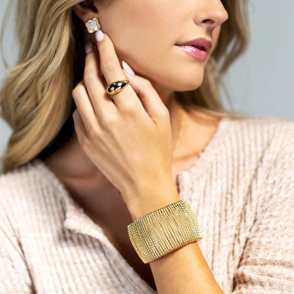 Boho Wire Wrapped Cuff Bracelet - Picture 1 of 6